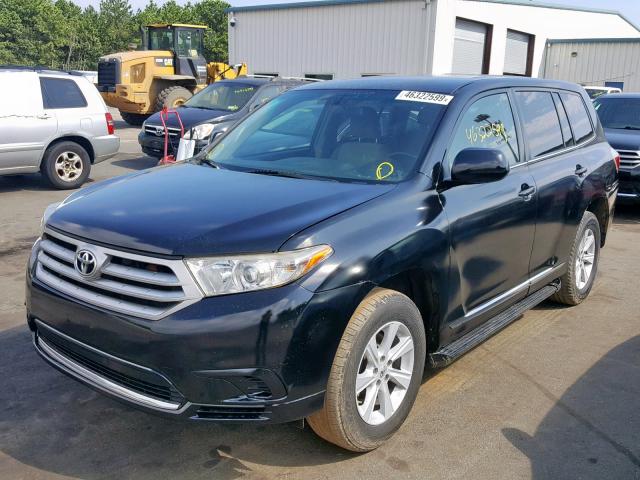 5TDZA3EH9DS041508 - 2013 TOYOTA HIGHLANDER BLACK photo 2