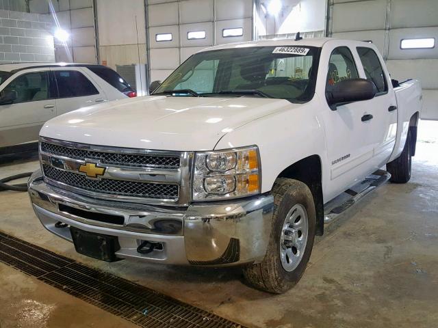 3GCPKREA4DG176226 - 2013 CHEVROLET SILVERADO WHITE photo 2