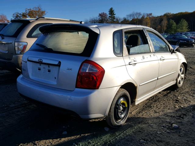 KNAFE162185018884 - 2008 KIA SPECTRA5 5 SILVER photo 4