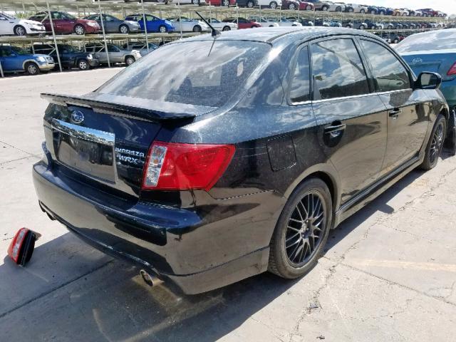 JF1GE75628H502548 - 2008 SUBARU IMPREZA WR BLACK photo 4