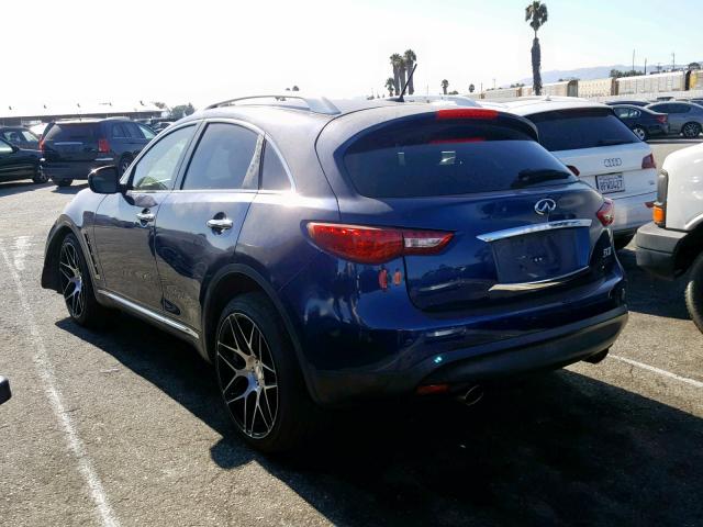 JN8CS1MW2DM174909 - 2013 INFINITI FX37 BLUE photo 3