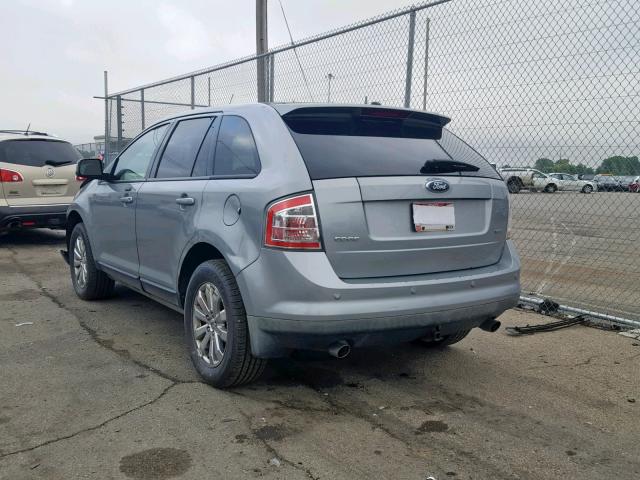 2FMDK38C47BB62729 - 2007 FORD EDGE SEL GRAY photo 3