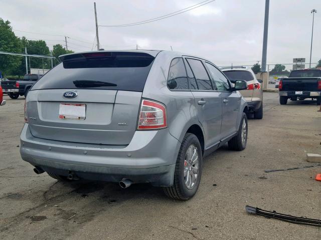 2FMDK38C47BB62729 - 2007 FORD EDGE SEL GRAY photo 4