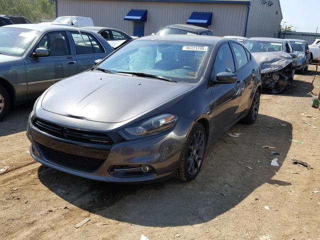 1C3CDFBB6FD402761 - 2015 DODGE DART SXT GRAY photo 2