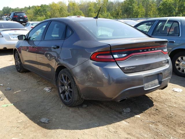 1C3CDFBB6FD402761 - 2015 DODGE DART SXT GRAY photo 3