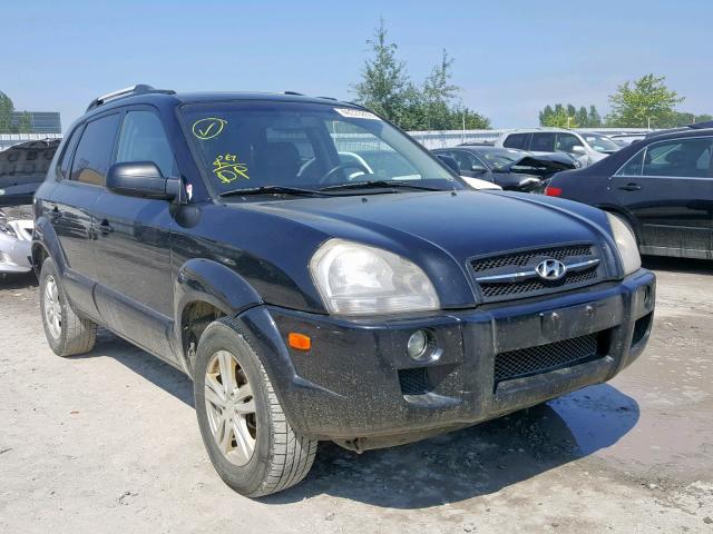 KM8JM72D16U455535 - 2006 HYUNDAI TUCSON GL BLACK photo 1