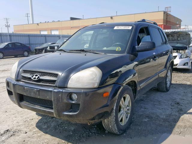 KM8JM72D16U455535 - 2006 HYUNDAI TUCSON GL BLACK photo 2