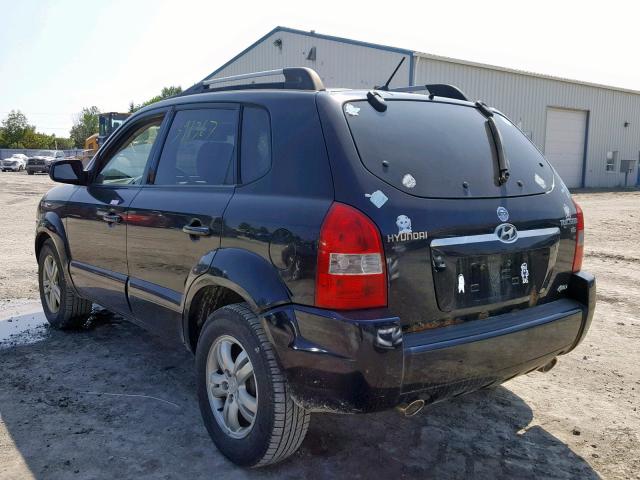 KM8JM72D16U455535 - 2006 HYUNDAI TUCSON GL BLACK photo 3