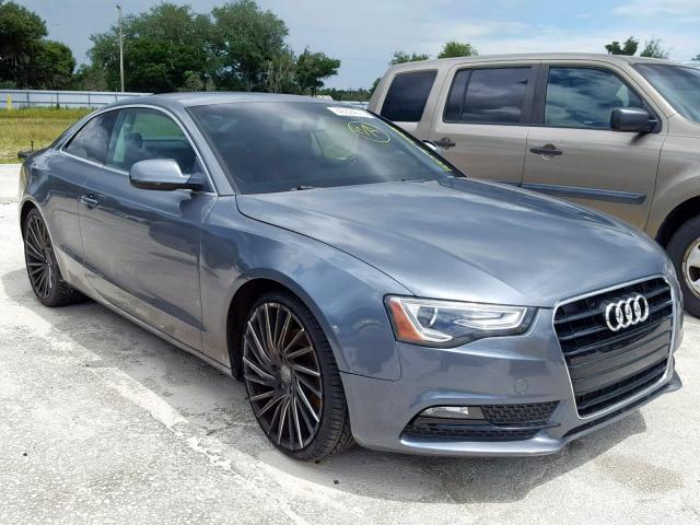 WAUCFAFR1DA055061 - 2013 AUDI A5 PREMIUM GRAY photo 1