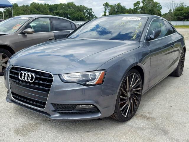 WAUCFAFR1DA055061 - 2013 AUDI A5 PREMIUM GRAY photo 2