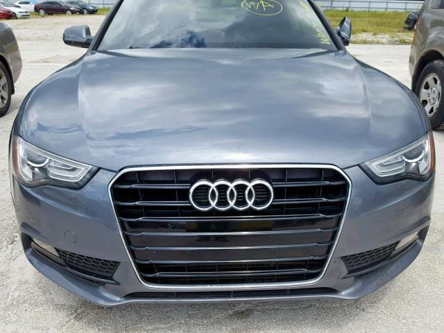 WAUCFAFR1DA055061 - 2013 AUDI A5 PREMIUM GRAY photo 9