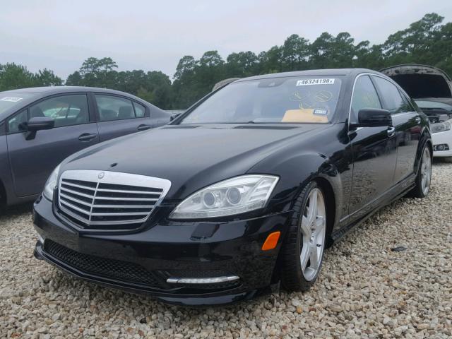 WDDNG7BB5AA349391 - 2010 MERCEDES-BENZ S 550 BLACK photo 2