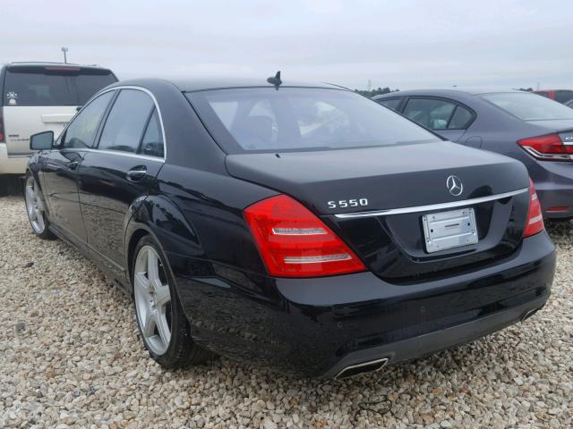 WDDNG7BB5AA349391 - 2010 MERCEDES-BENZ S 550 BLACK photo 3