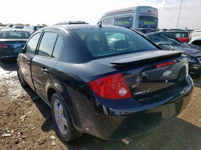 1G1AL58F367634364 - 2006 CHEVROLET COBALT LT BLACK photo 3