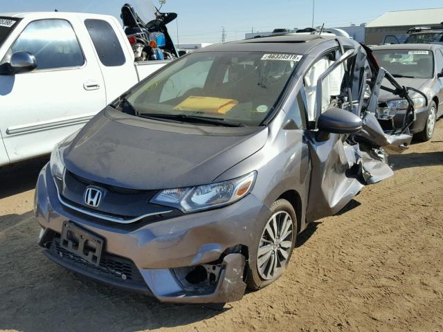 3HGGK5H78HM708451 - 2017 HONDA FIT EX GRAY photo 2