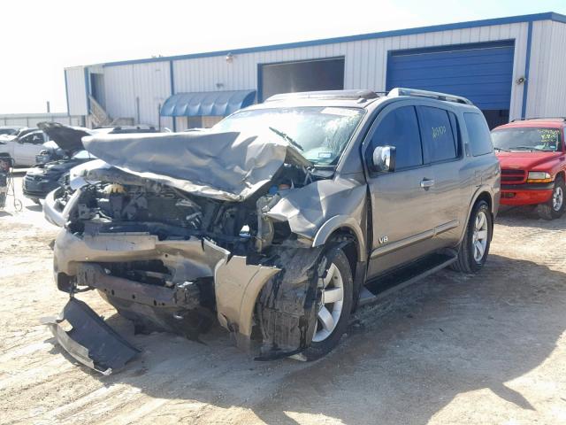 5N1BA08D98N623575 - 2008 NISSAN ARMADA SE GRAY photo 2