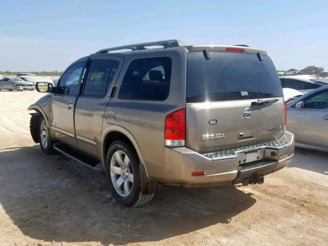 5N1BA08D98N623575 - 2008 NISSAN ARMADA SE GRAY photo 3