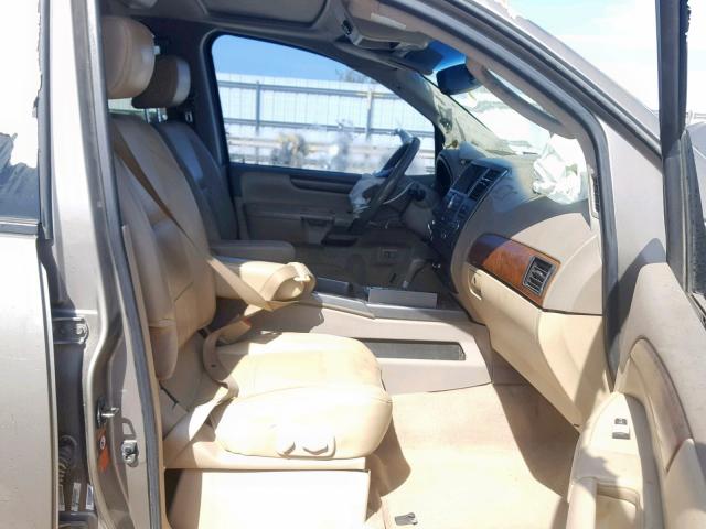 5N1BA08D98N623575 - 2008 NISSAN ARMADA SE GRAY photo 5