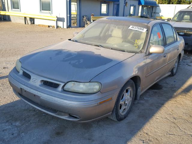 1G3NG52M9X6302893 - 1999 OLDSMOBILE CUTLASS GL GOLD photo 2