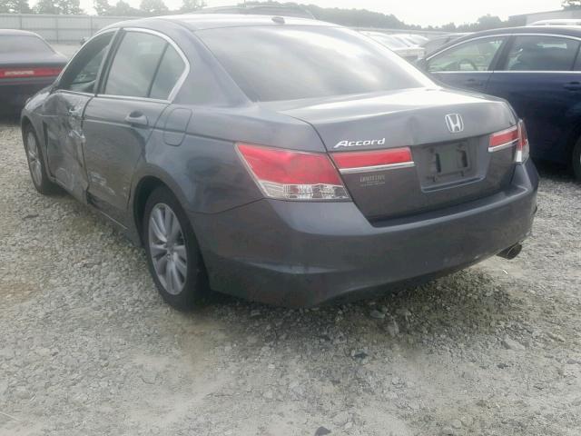 1HGCP2F82BA065559 - 2011 HONDA ACCORD EXL GRAY photo 3