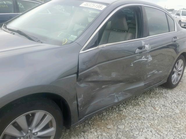 1HGCP2F82BA065559 - 2011 HONDA ACCORD EXL GRAY photo 9