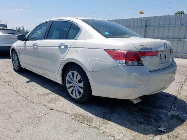 5KBCP3F8XBB003727 - 2011 HONDA ACCORD EXL WHITE photo 3