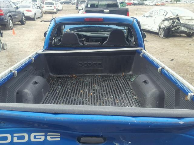 1B7FL26X41S108788 - 2001 DODGE DAKOTA BLUE photo 6