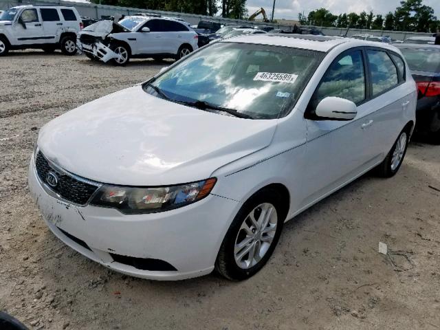 KNAFU5A28C5504490 - 2012 KIA FORTE EX WHITE photo 2