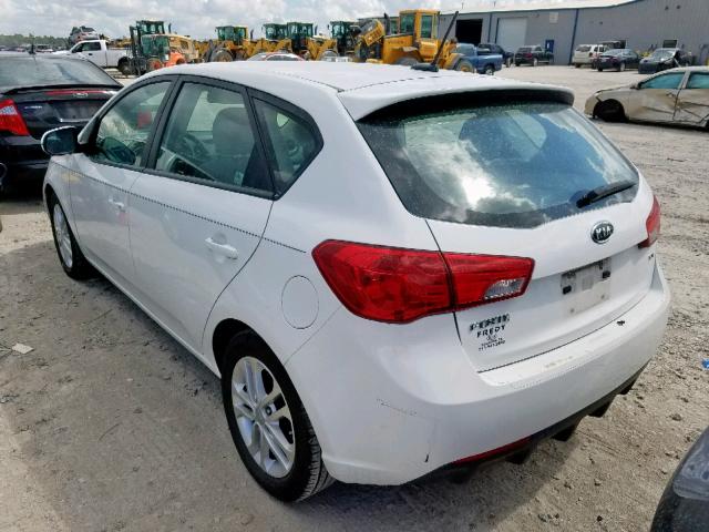 KNAFU5A28C5504490 - 2012 KIA FORTE EX WHITE photo 3