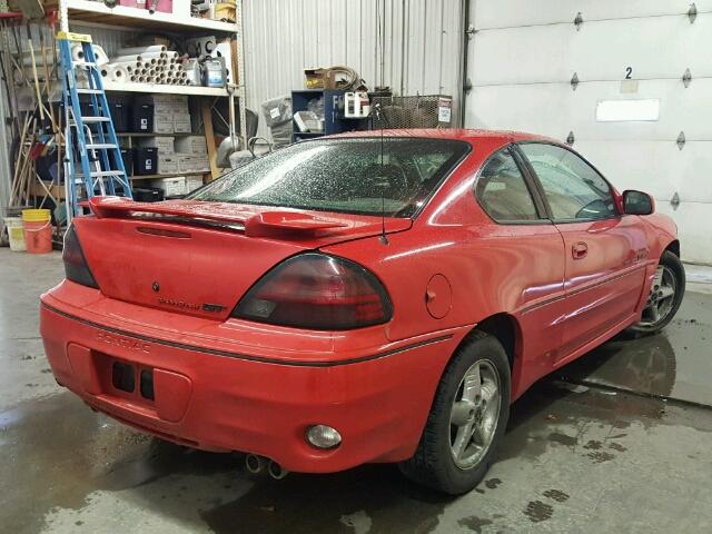 1G2NV12E1YM782730 - 2000 PONTIAC GRAND AM G RED photo 4