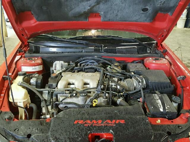 1G2NV12E1YM782730 - 2000 PONTIAC GRAND AM G RED photo 7