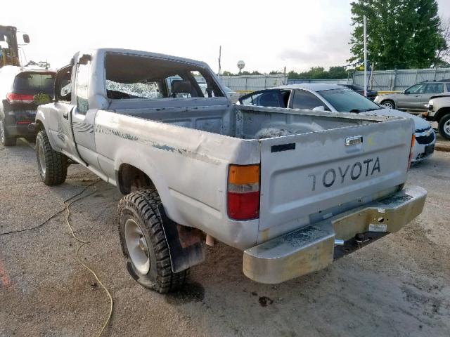 JT4RN13P2K0001676 - 1989 TOYOTA PICKUP 1/2 SILVER photo 3