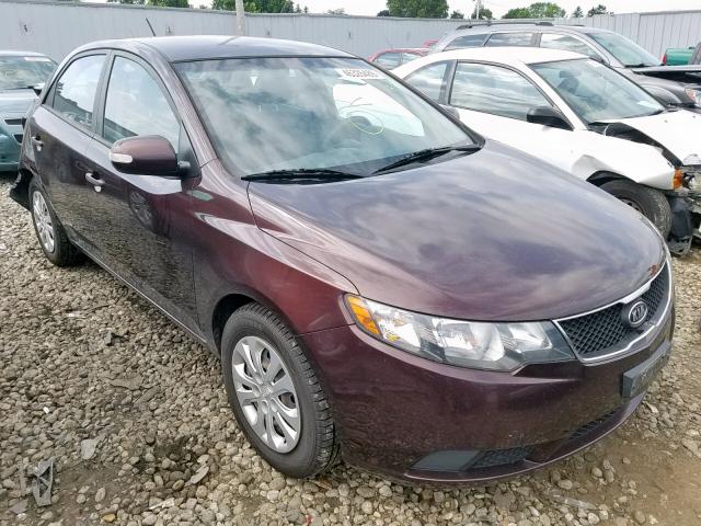 KNAFU4A27A5097642 - 2010 KIA FORTE EX BURGUNDY photo 1