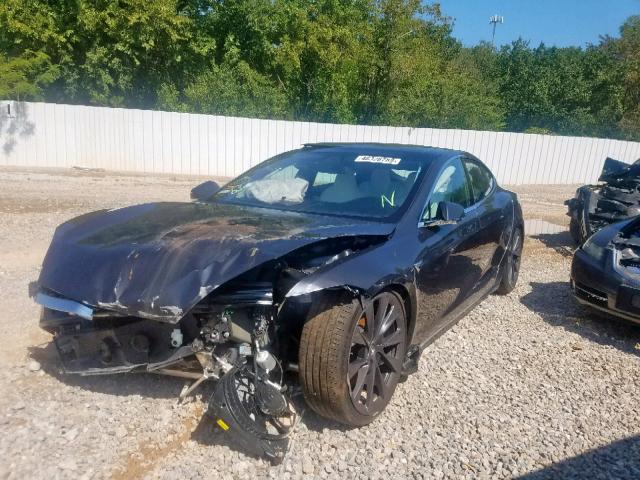 5YJSA1E21JF276213 - 2018 TESLA MODEL S فضي صورة 2
