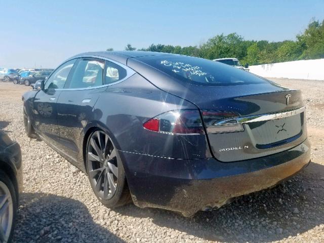 5YJSA1E21JF276213 - 2018 TESLA MODEL S فضي صورة 3