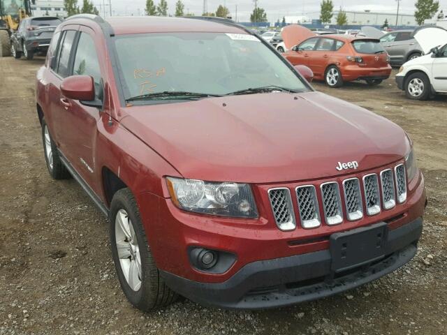 1C4NJDAB7ED565369 - 2014 JEEP COMPASS SP RED photo 1