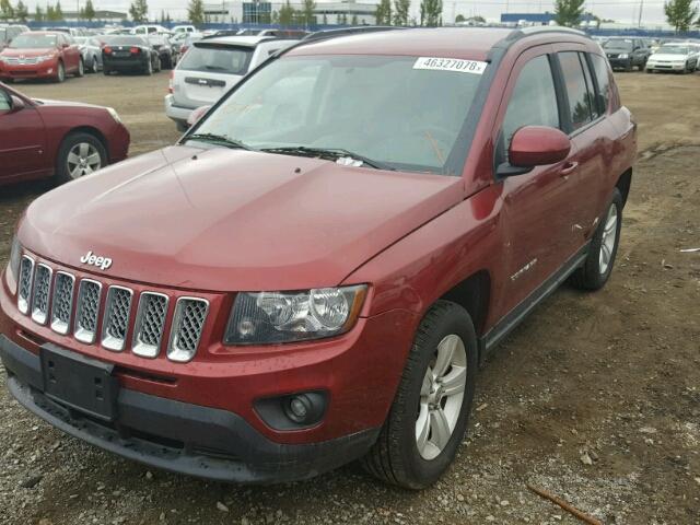 1C4NJDAB7ED565369 - 2014 JEEP COMPASS SP RED photo 2