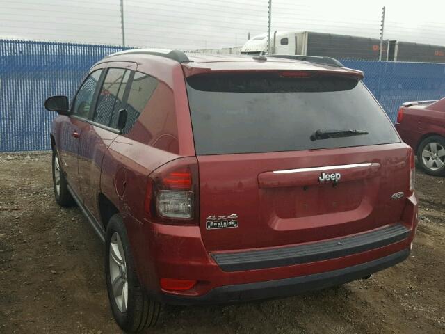 1C4NJDAB7ED565369 - 2014 JEEP COMPASS SP RED photo 3