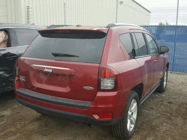 1C4NJDAB7ED565369 - 2014 JEEP COMPASS SP 红色 照片 4