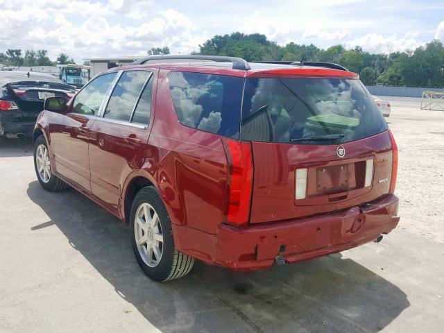 1GYEE637940185684 - 2004 CADILLAC SRX RED photo 3