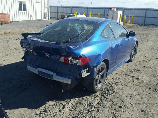 JH4DC53022C802227 - 2002 ACURA RSX TYPE-S BLUE photo 4