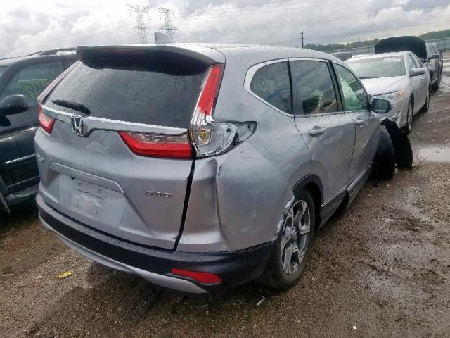 5J6RW2H84JL012383 - 2018 HONDA CR-V EXL SILVER photo 4