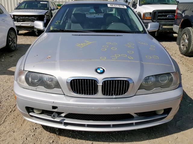 WBABN33453PC99118 - 2003 BMW 325 CI SILVER photo 9