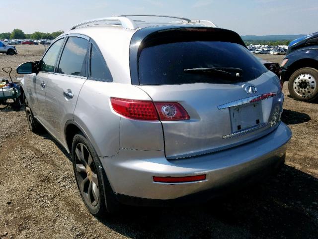 JNRBS08W34X403298 - 2004 INFINITI FX45 SILVER photo 3