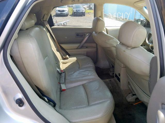 JNRBS08W34X403298 - 2004 INFINITI FX45 SILVER photo 6