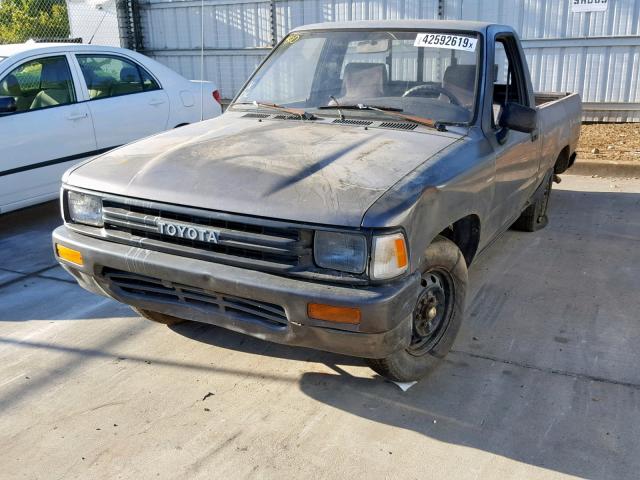 JT4RN81R1K0025707 - 1989 TOYOTA PICKUP 1/2 GRAY photo 2