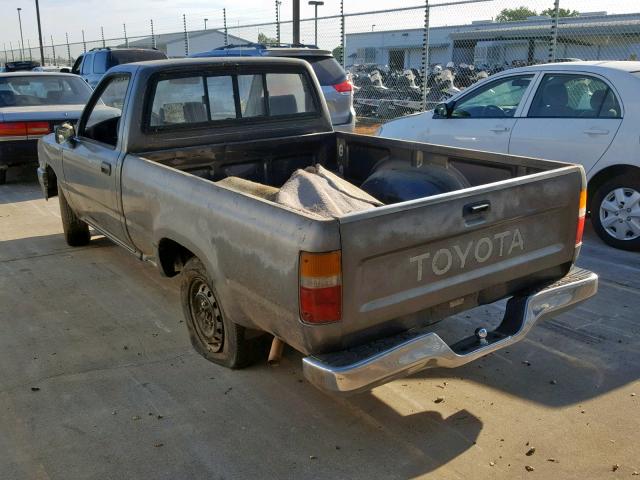 JT4RN81R1K0025707 - 1989 TOYOTA PICKUP 1/2 GRAY photo 3