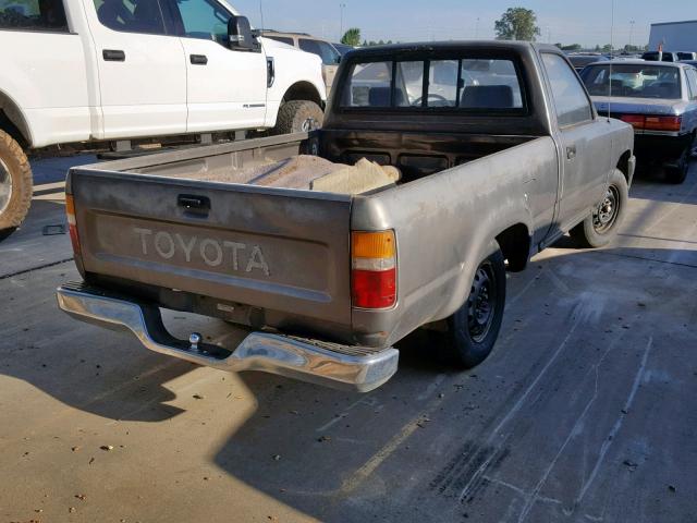 JT4RN81R1K0025707 - 1989 TOYOTA PICKUP 1/2 GRAY photo 4