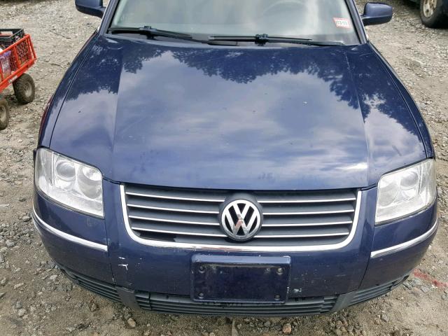 WVWPD63B23P183755 - 2003 VOLKSWAGEN PASSAT GLS BLUE photo 7