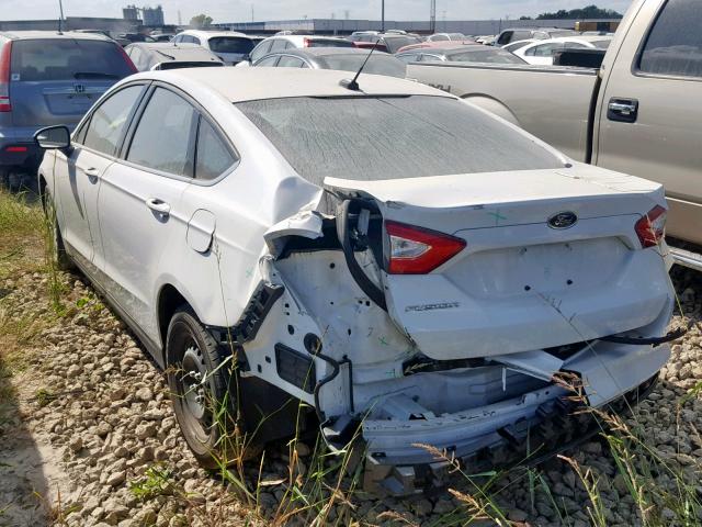 1FA6P0G71E5370673 - 2014 FORD FUSION S WHITE photo 3